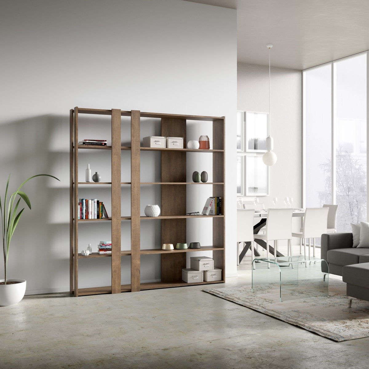 Libreria a muro design moderno Inedditah C