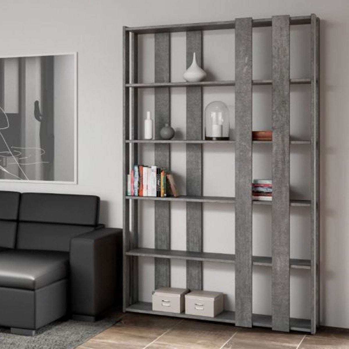 Libreria autoportante design in legno Inedditah E-Small