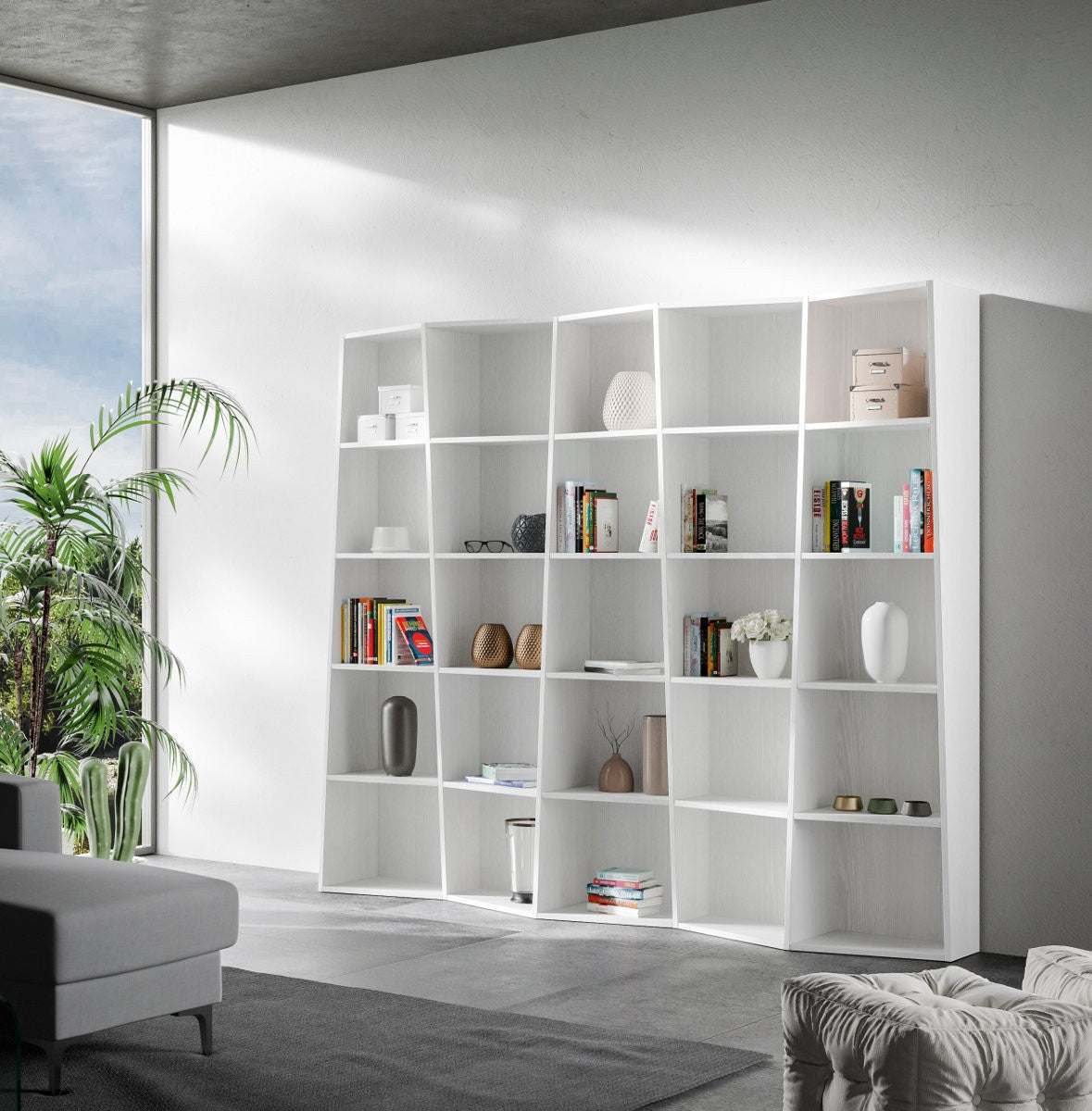 Libreria a muro design moderno Deducha 5