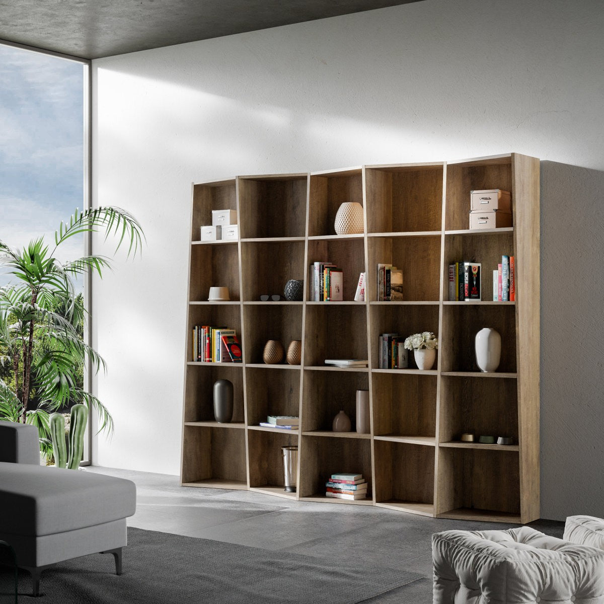 Libreria a muro design moderno Deducha 5