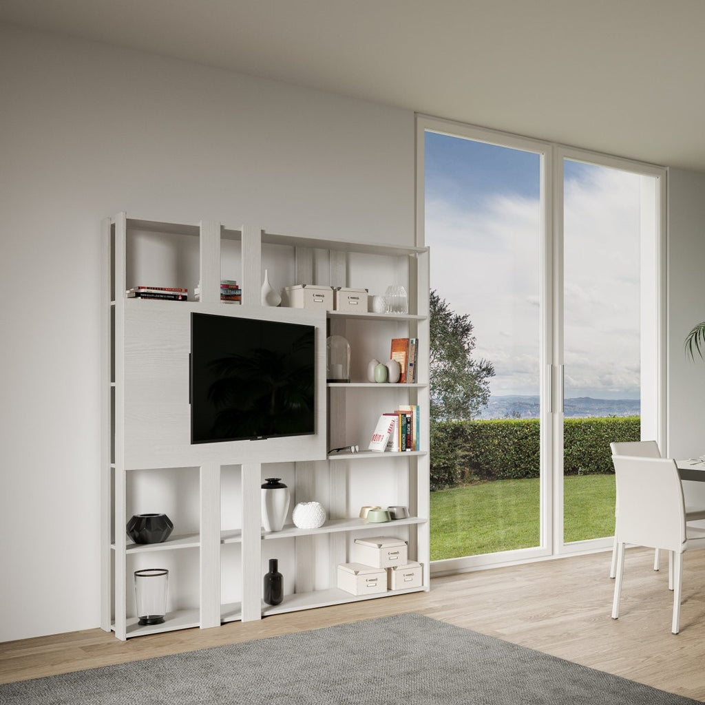Libreria porta TV per arredamento moderno Inedditah N