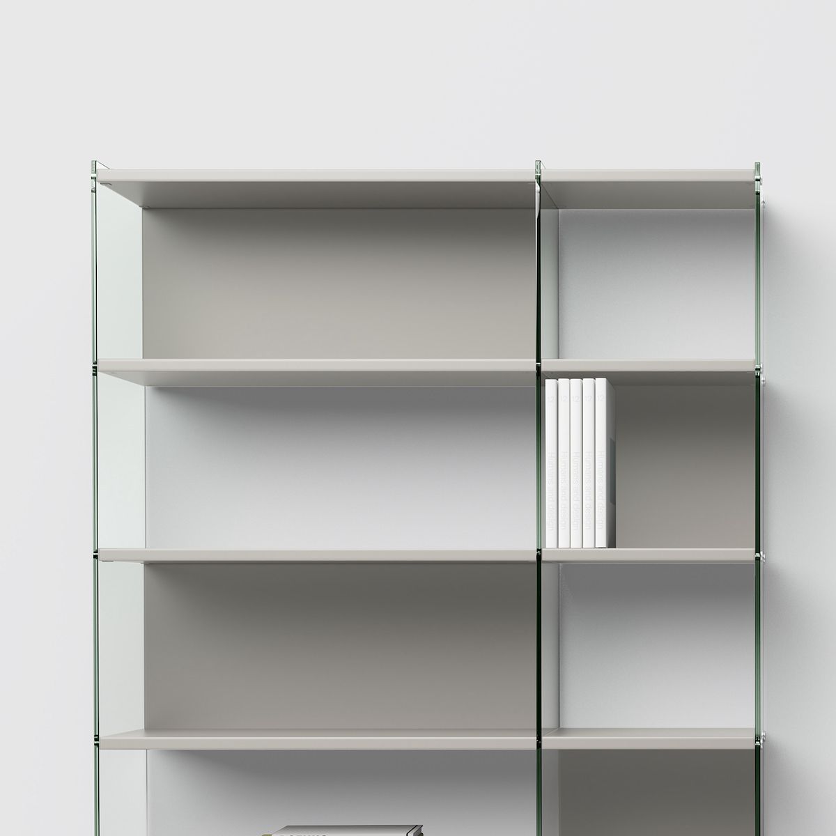 Libreria parete attrezzata con porta TV Tibor Comp33 | Colore Tortora