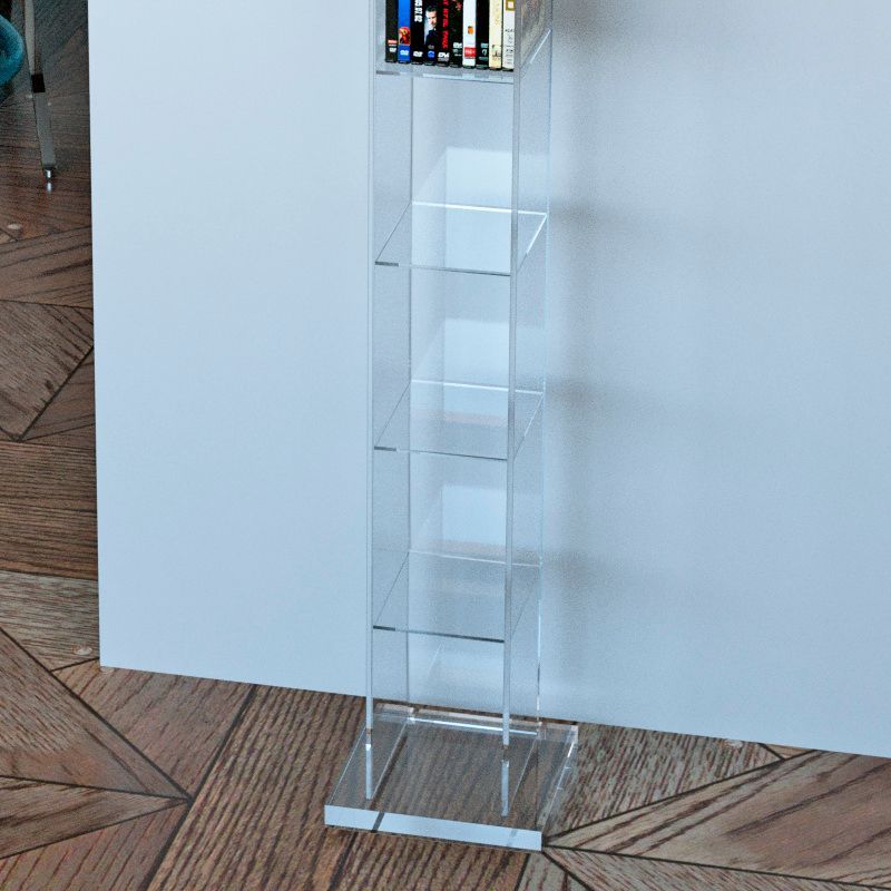 Porta CD a Colonna Slim in Plexiglass | Made in Italy | Dettaglio base