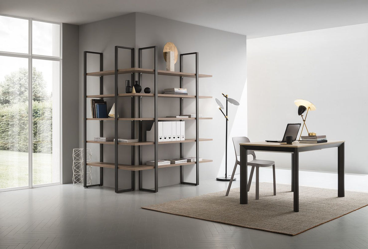 Libreria Angolare Moderna Lilac Cricket | Made in Italy - Soggiorno