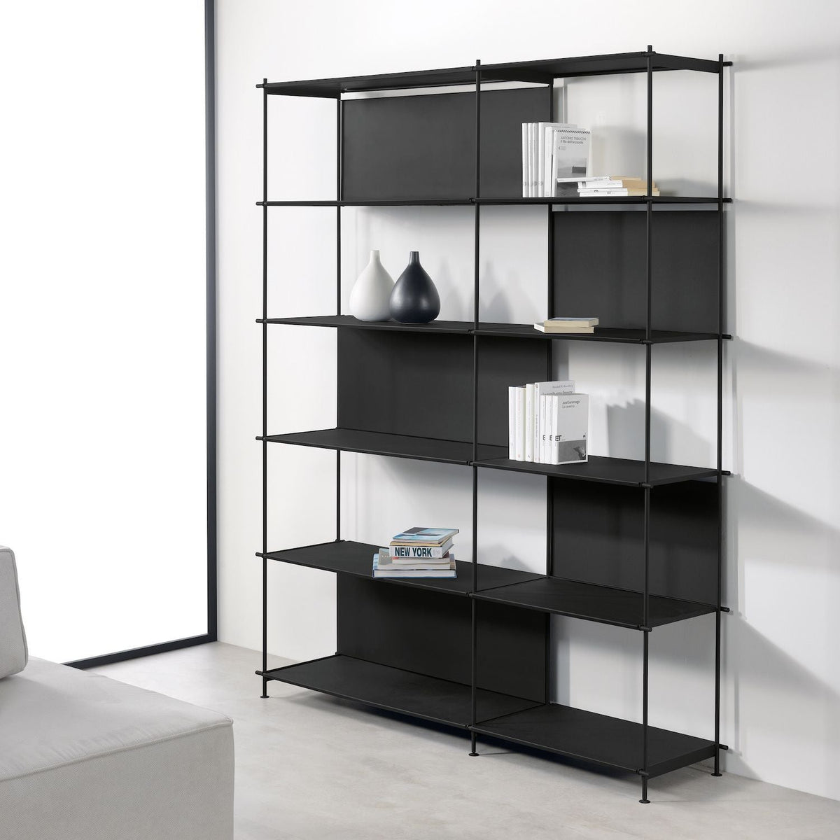 Libreria Bifacciale Divisoria Miyoko Moderna – H200 cm