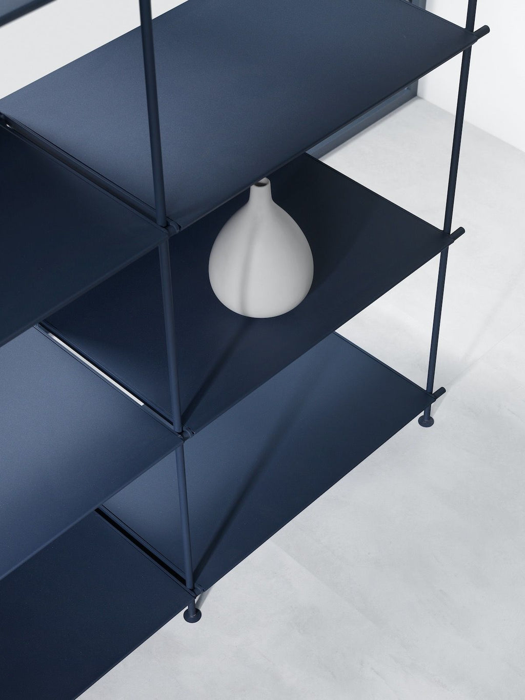 Libreria Bifacciale Divisoria Miyoko Moderna – H200 cm | Blu dettaglio