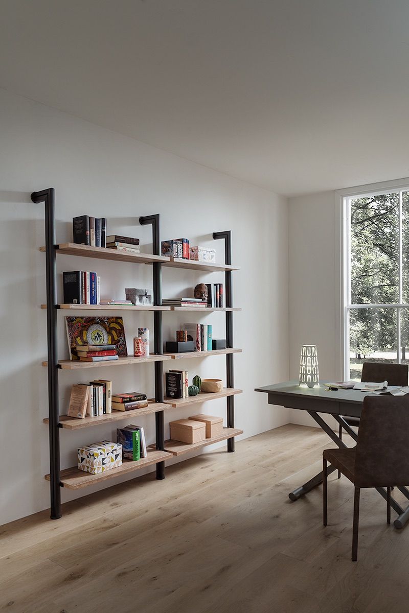 Libreria Componibile Kimberly a Parete in Alluminio e HPL | Ambiente
