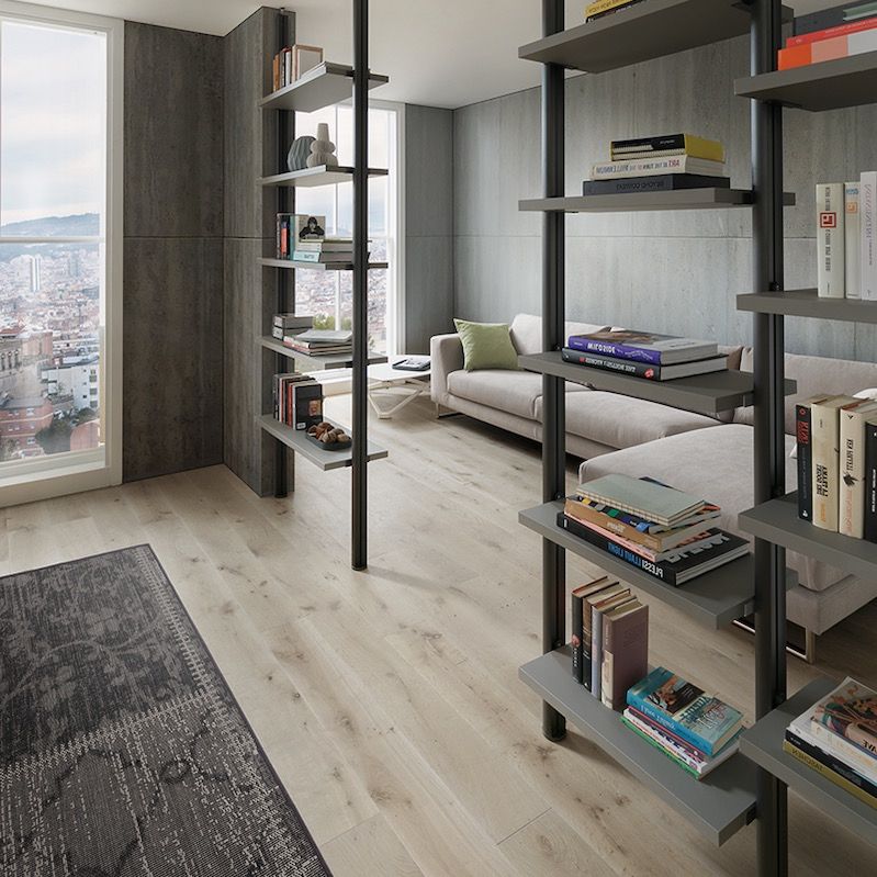 Libreria Divisoria Kimberly Pavimento-Soffitto in Alluminio e FENIX | Dettaglio