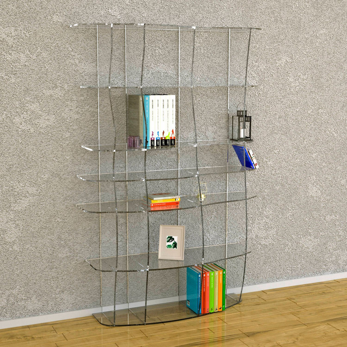 Libreria in Plexiglass Trasparente Ocean | Piccola