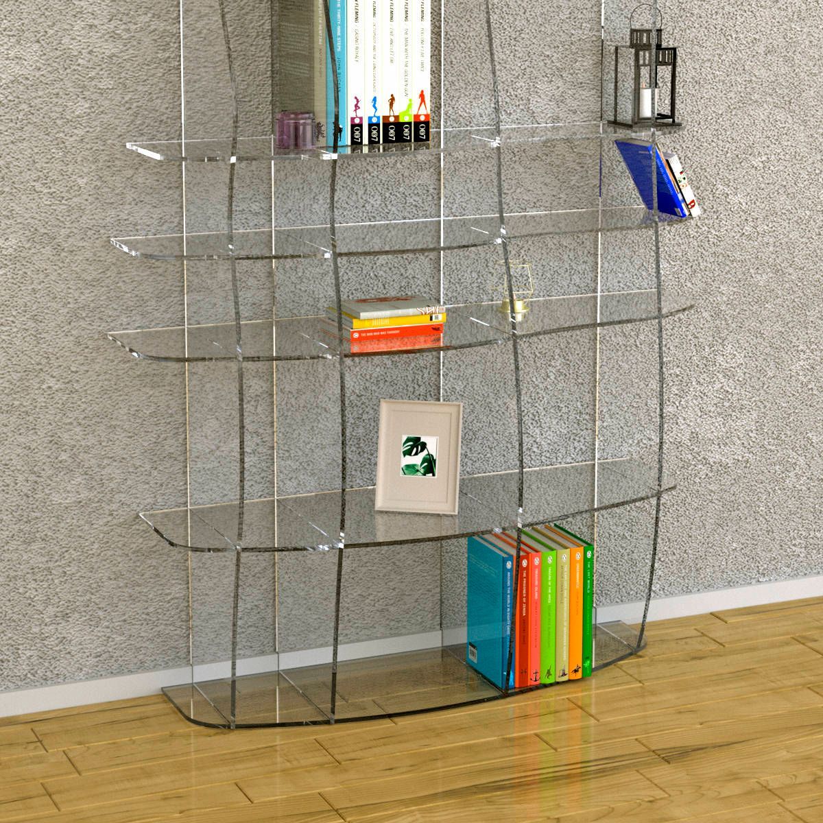 Libreria in Plexiglass Trasparente Ocean | Piccola dettaglio