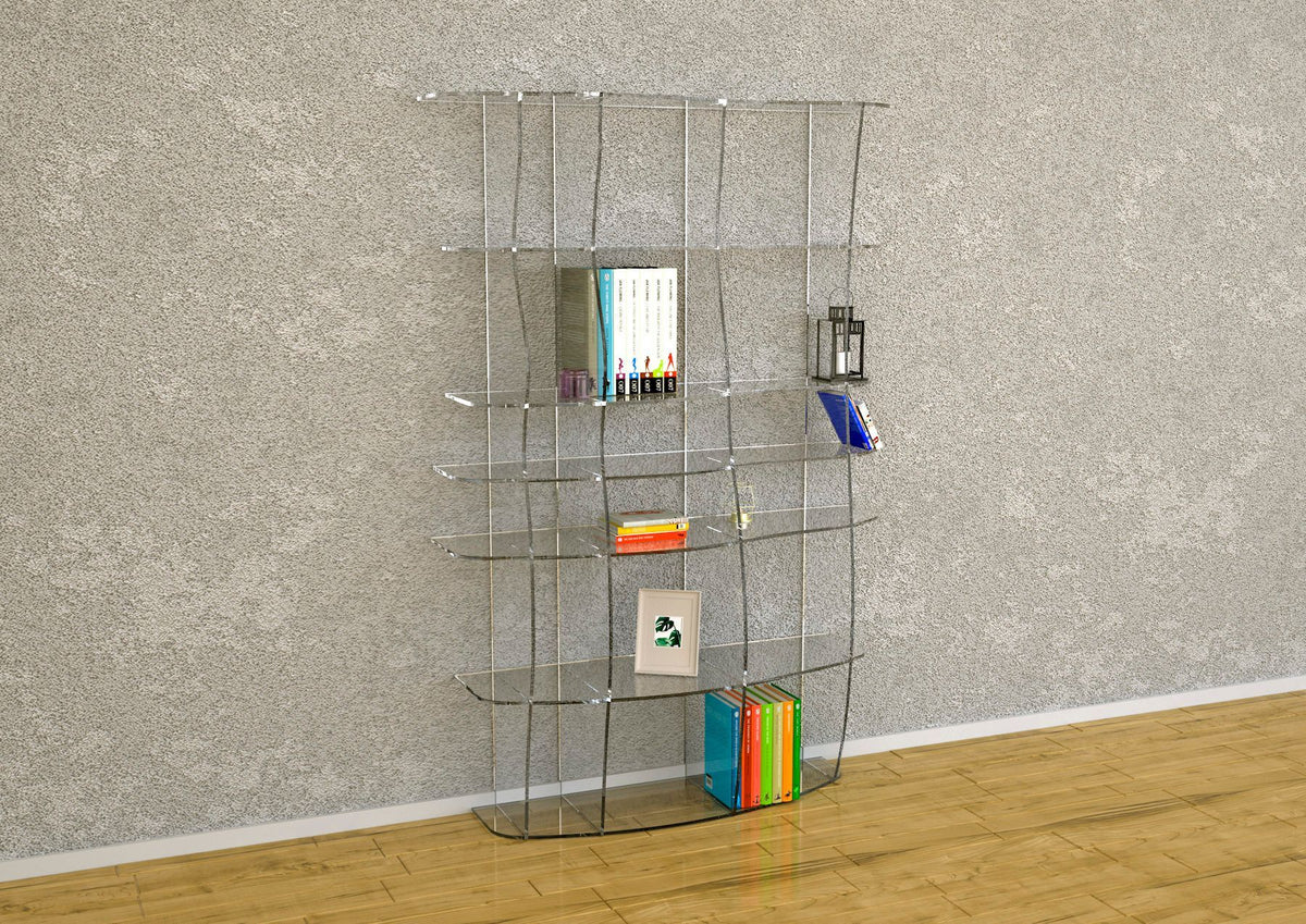 Libreria in Plexiglass Trasparente Ocean | Piccola ambientata