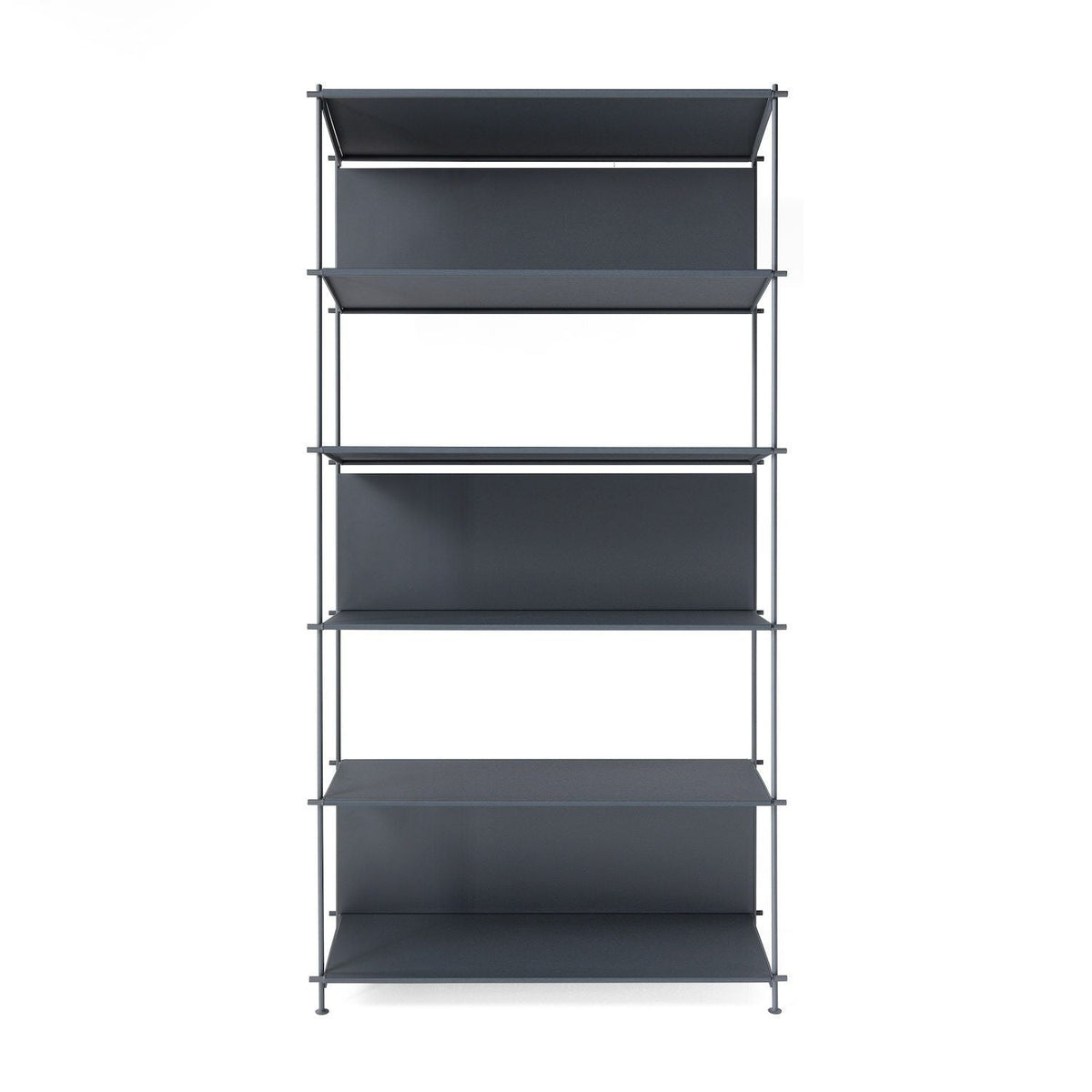 Libreria a colonna moderna Miyoko C - L90 × H202 cm - Blu sabbiato