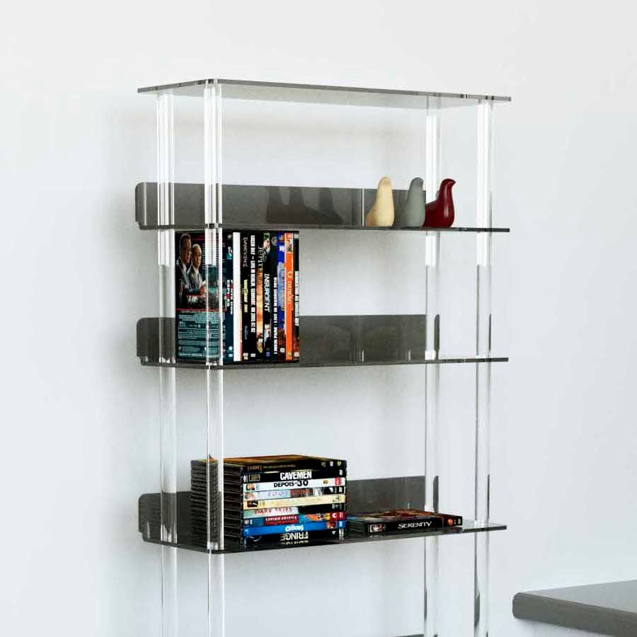 Porta CD e DVD Visio in Plexiglass – 2 Altezze e 4 Finiture | Dettaglio