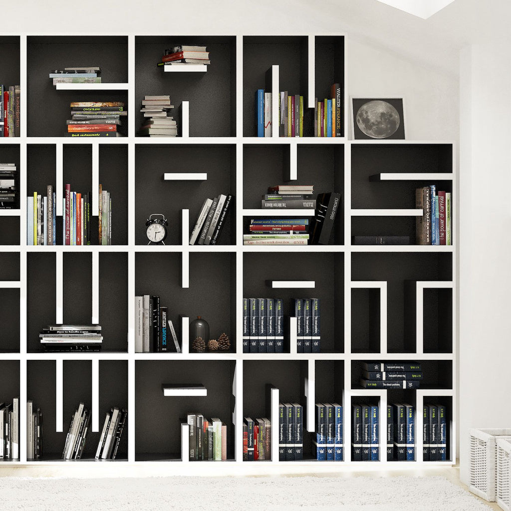 Libreria componibile a cubi da parete ABC YCAGWYW