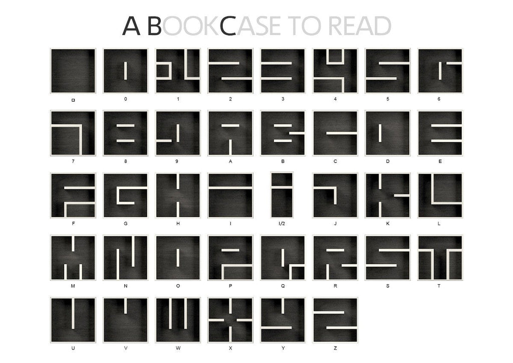 Libreria componibile a cubi da parete ABC YCAGWYW