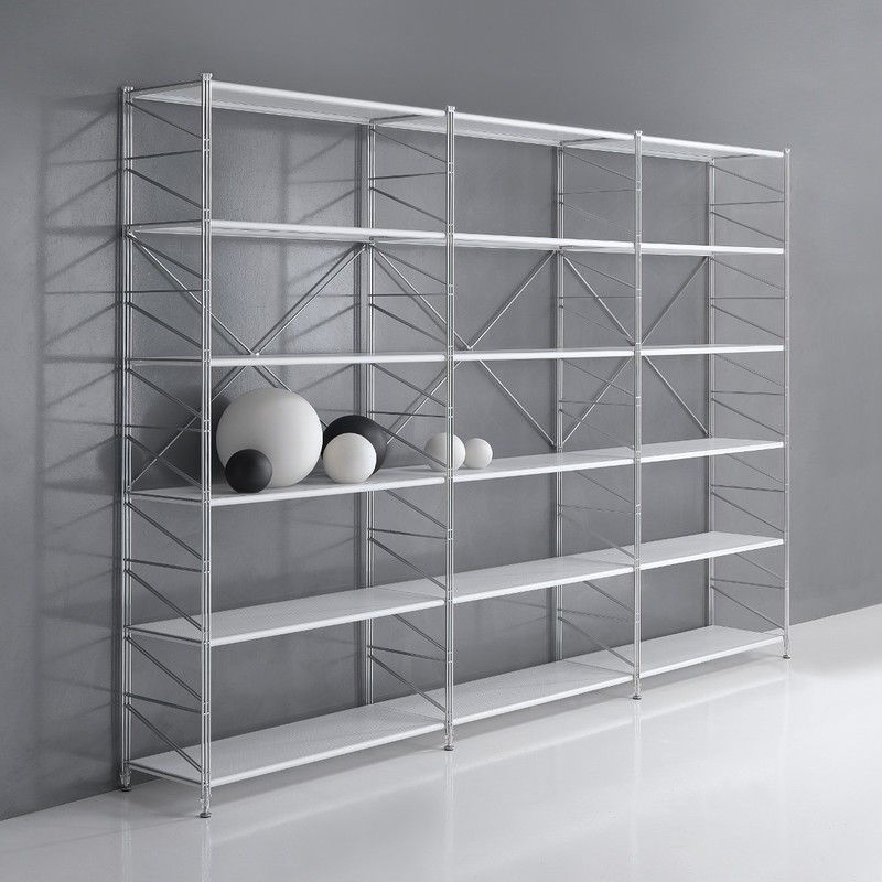 Libreria scaffale in acciaio Kalevi